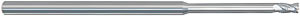 High Performance<br>Miniature End Mills<br>Chamfered Corner<br>4 Flute - X/Long Length